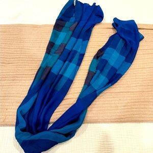 Blue Burberry scarf